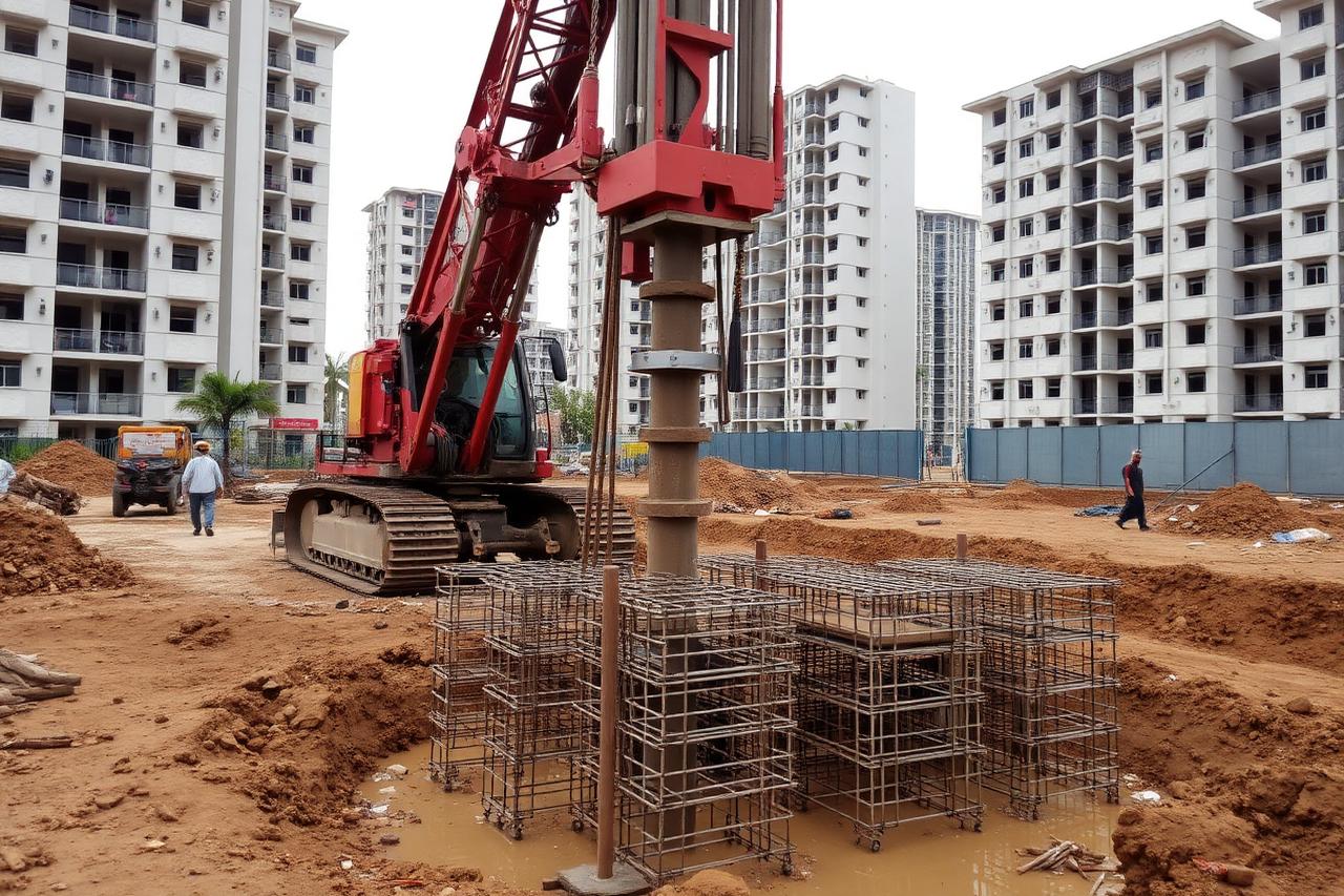 Sidharth Foundation Housing — Solaiture piling project in Solaiture